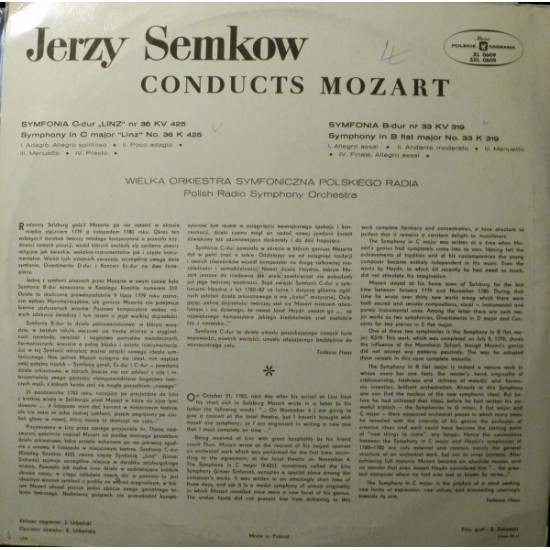 Jerzy Semkow Conducts Mozart