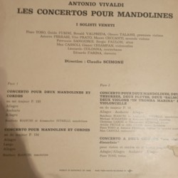 Les Concertos Pour Mandolines / Concerto Pour Violon Discordato