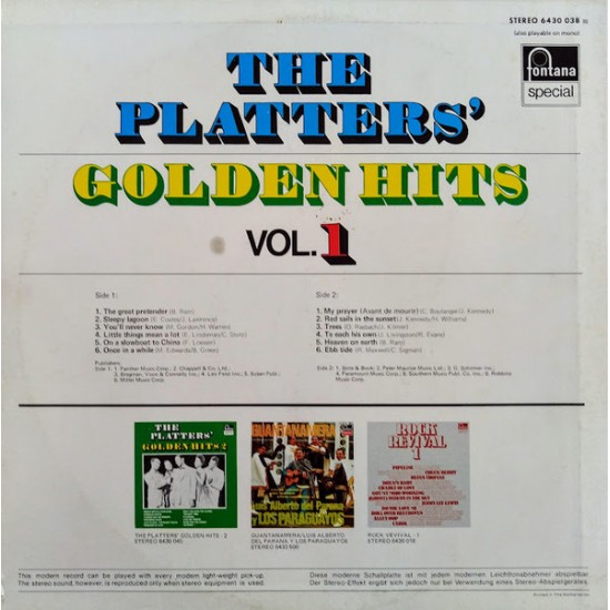 The Platters' Golden Hits 1