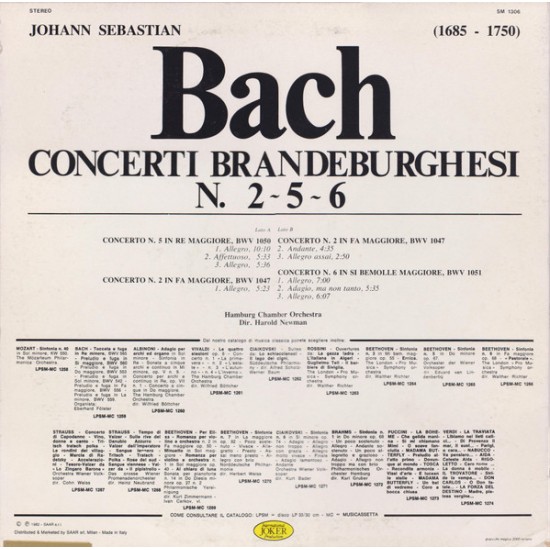 Concerti Brandeburghesi N. 2 - 5 - 6