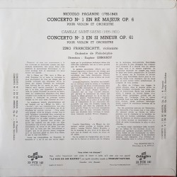 Concerto Pour Violon N°1 / Concerto Pour Violon N°3