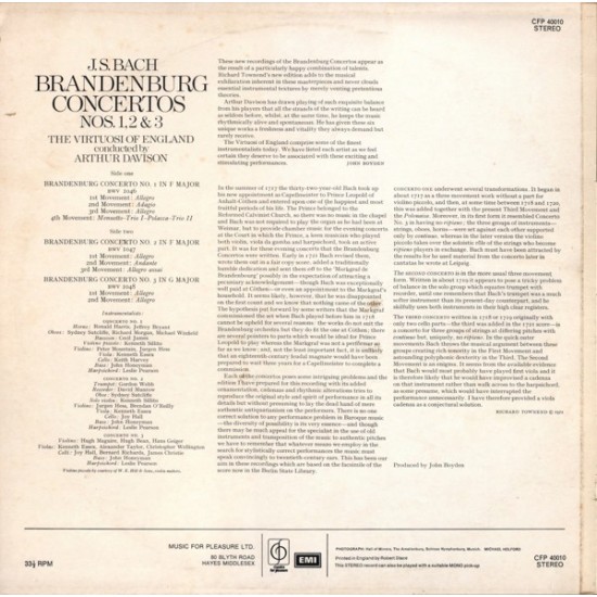 Brandenburg Concertos No. 1 In F Major • No. 2 In F Major • No. 3 In G Major