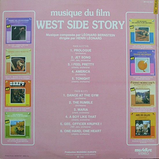 Musique Du Film West Side Story