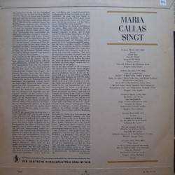 Maria Callas Singt