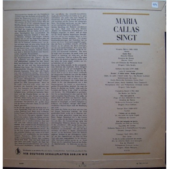 Maria Callas Singt