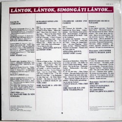 Lányok, Lányok, Simongáti Lányok... (Hungarian Folk Songs And Czardases)