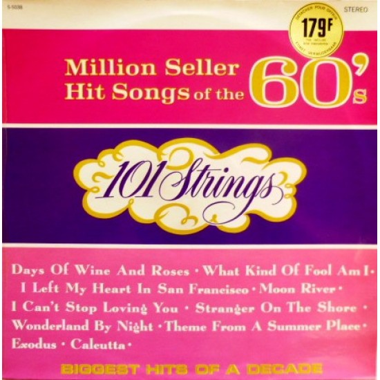 Million Seller Hit Songs Of The 60's