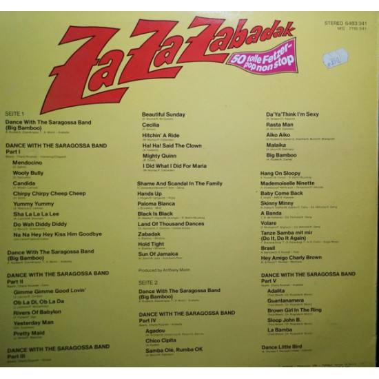 Za Za Zabadak - 50 Non Stop Hits- Dance With The Saragossa Band