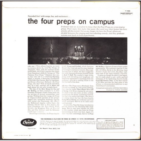 The Four Preps On Campus