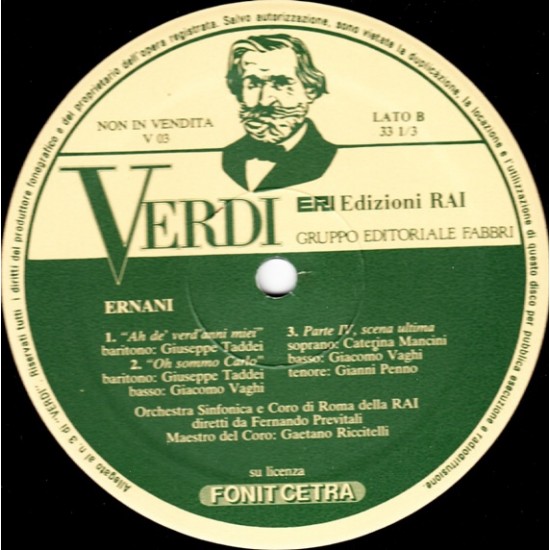 Verdi: Edizioni Rai 3 - Brani Da Ernani