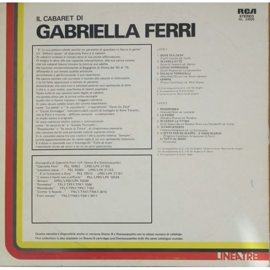 Il Cabaret Di Gabriella Ferri