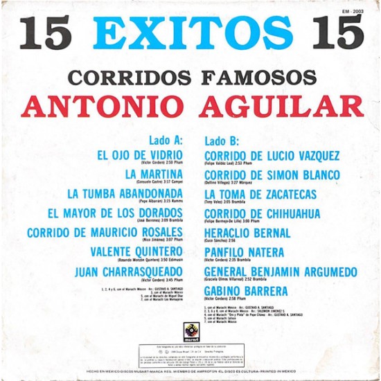 15 Éxitos 15 - Corridos Famosos