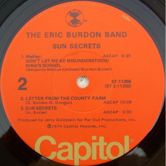 Sun Secrets-The Eric Burdon Band