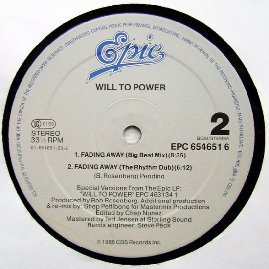 Fading Away-Will To Power